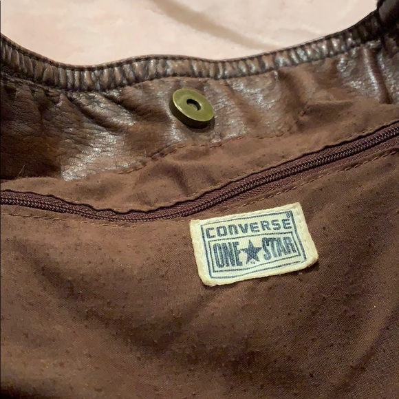 Converse One Star Faux Leather Tote Bag/Purse - Picture 5 of 7